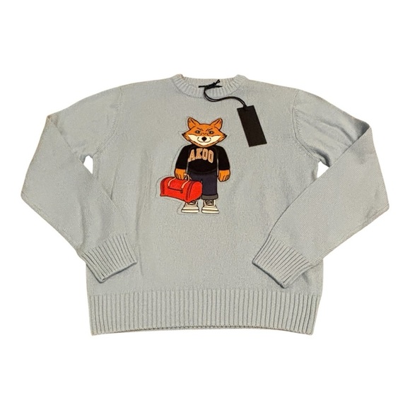 🆕 AKOO Men's Jr. Year Sweater - Blue - Size Large - Picture 3 of 8